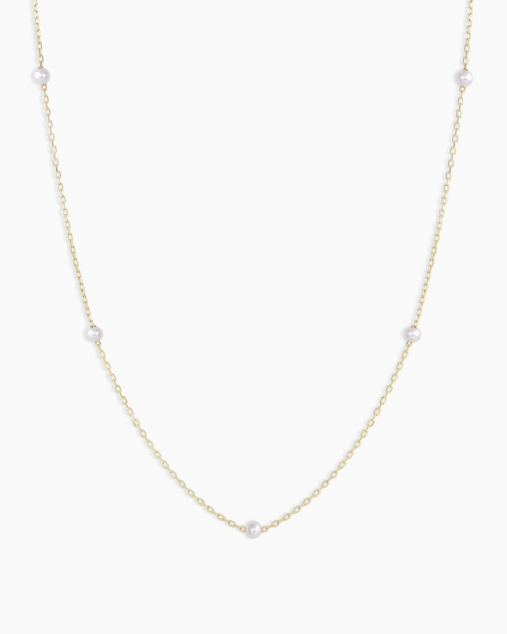 Pearl Newport Necklace || option::14K Solid Gold