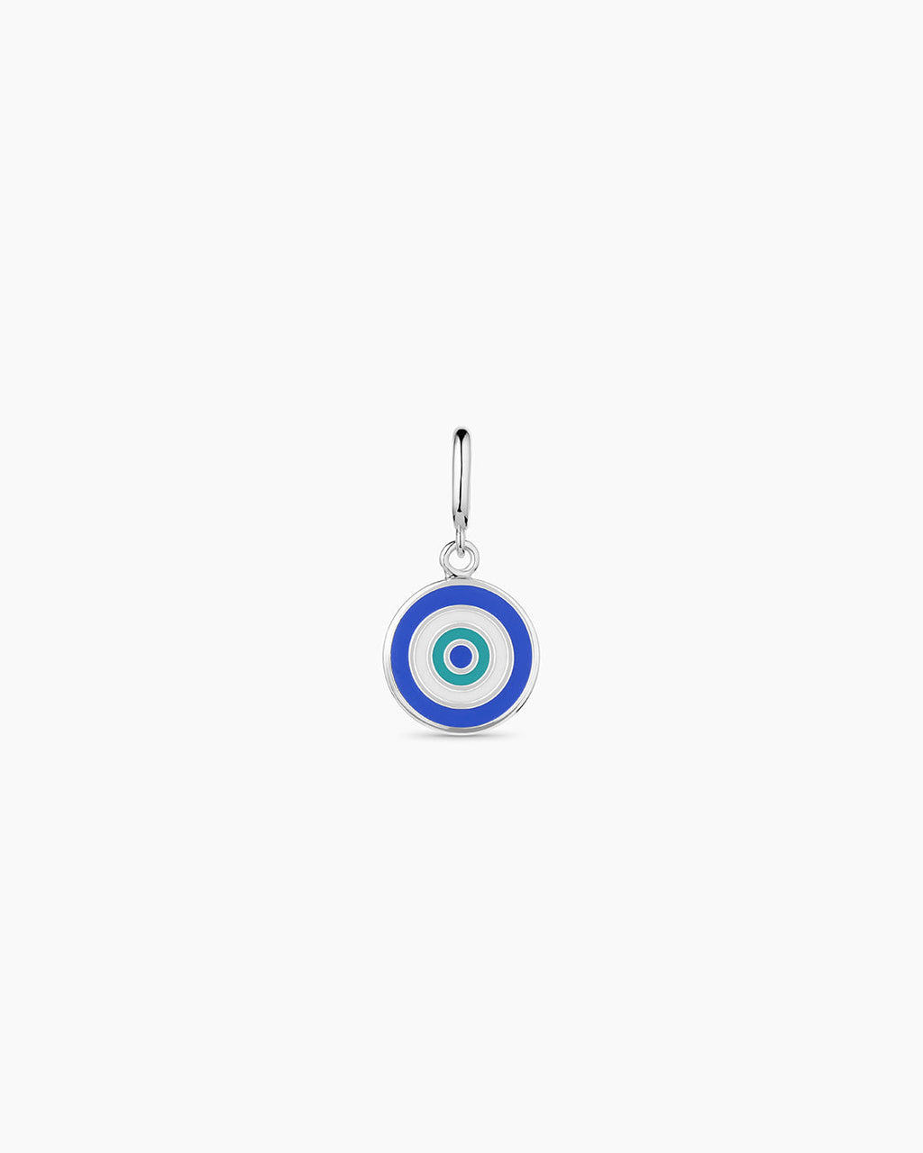 Turquoise Evil Eye Parker Charm || option::Silver Plated, Blue