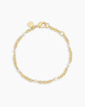 Finley Pearl Dot Bracelet || option::18K Gold Plated