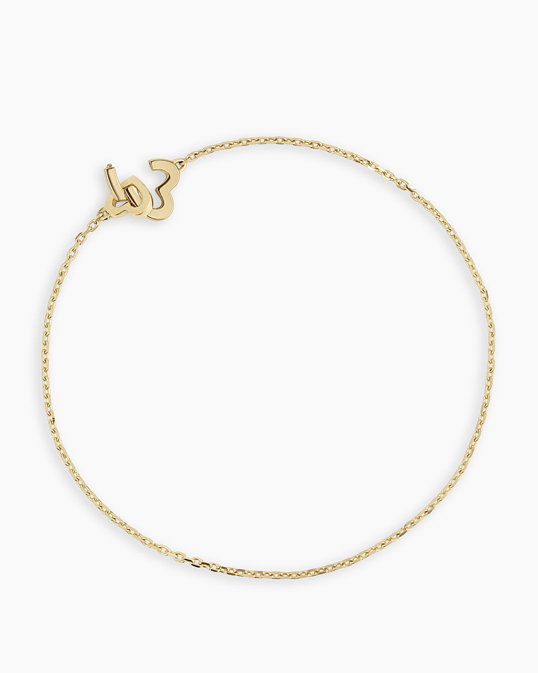14K Gold Parker Heart Bracelet || option::14K Solid Gold, 7 in.