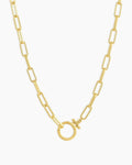 Parker Necklace Paperclip Necklace || option::18 in., 18K Gold Plated