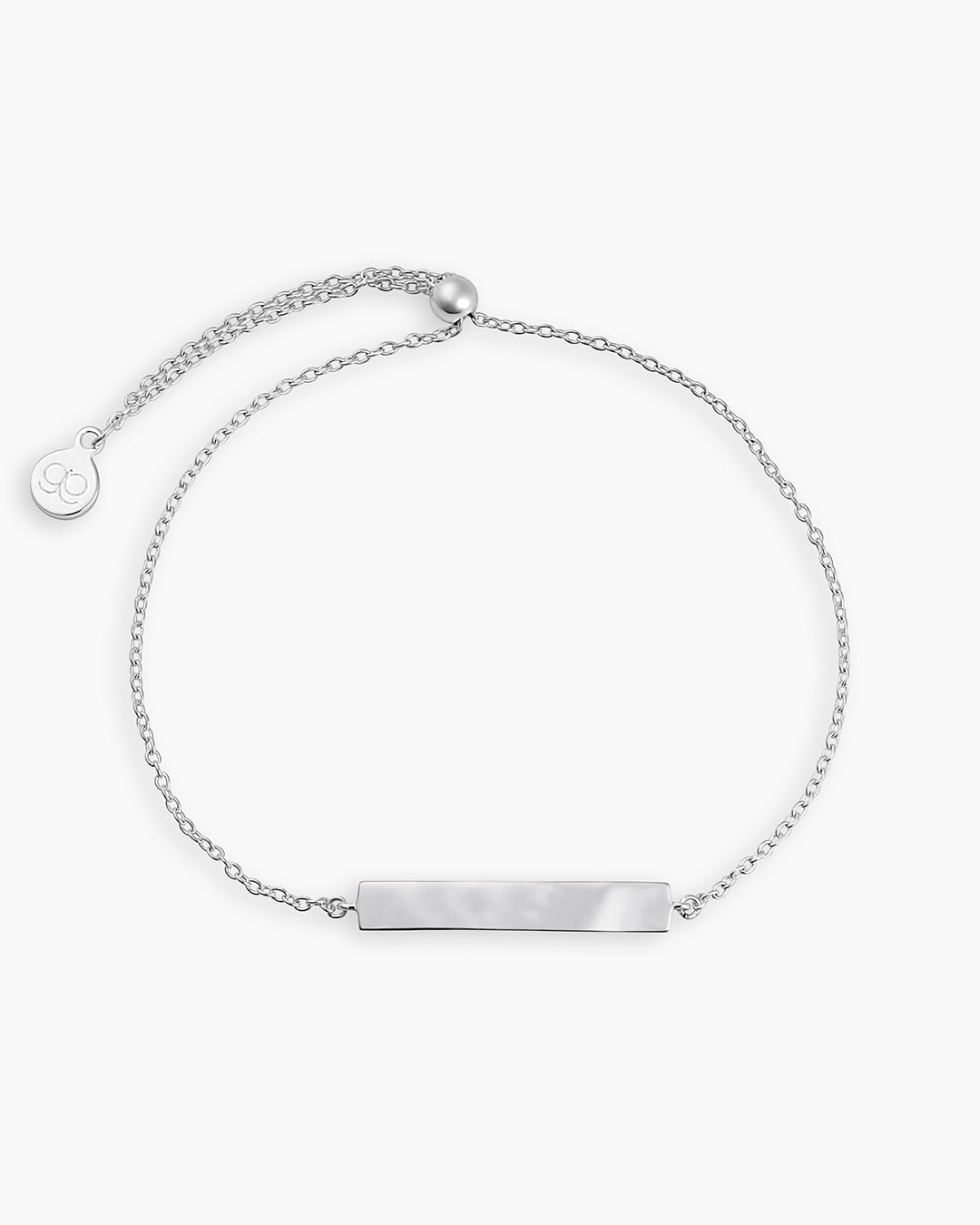 Silver engravable bracelet || option::Silver Plated