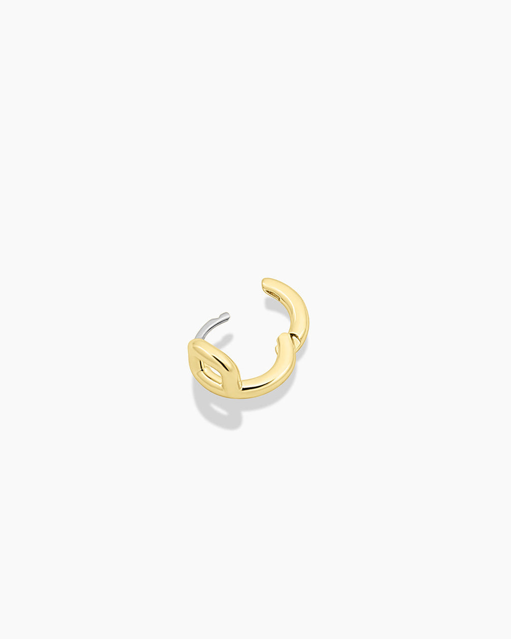 Alphabet Huggie || option::18K Gold Plated, P