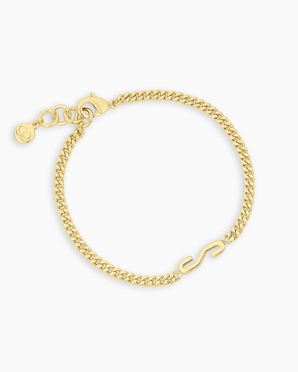 Wilder Alphabet Bracelet Alphabet Bracelet #S || option::18K Gold Plated, S