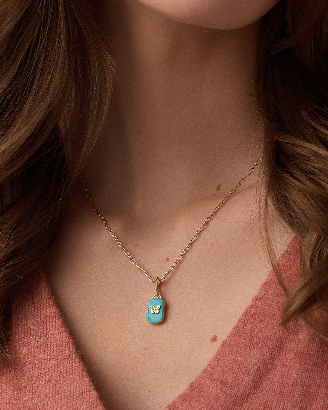 Power Gemstone Parker
 Charm Necklace Healing || option::18K Gold Plated