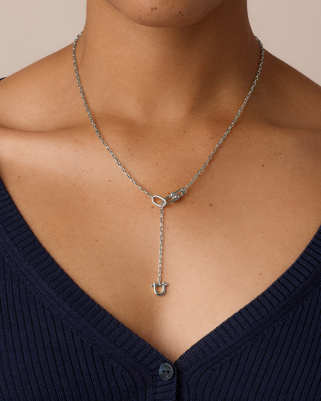 Atlas Delicate Lariat || option::Silver Plated