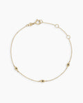 Black Onyx Evil Eye Bracelet || option::14K Solid Gold