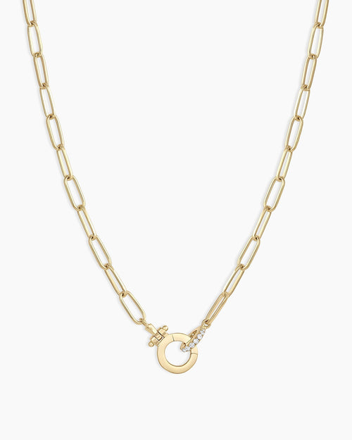 Diamond ParkerNecklace  || option::14K Solid Gold