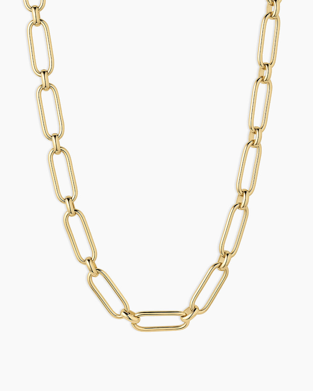 Zoey Statement Link Necklace || option::18K Gold Plated