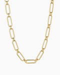 Zoey Statement Link Necklace || option::18K Gold Plated