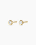 Classic Diamond Studs || option::14K Solid Gold