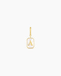 Vintage Alphabet Parker Charm #A || option::18K Gold Plated, A