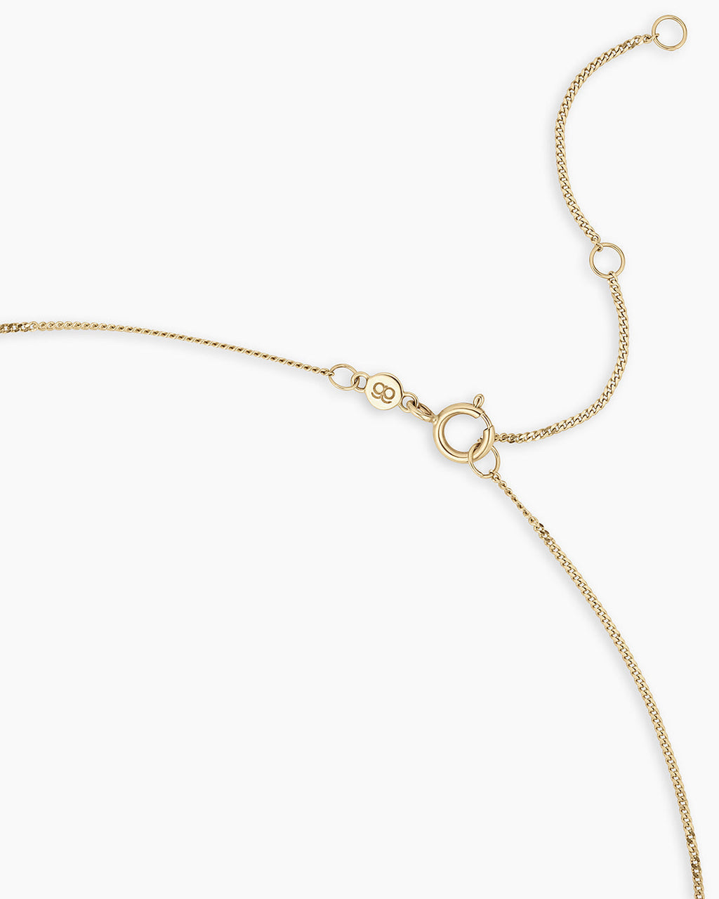 Lab Grown Diamond Pear Charm Row Necklace || option::14K Solid Gold