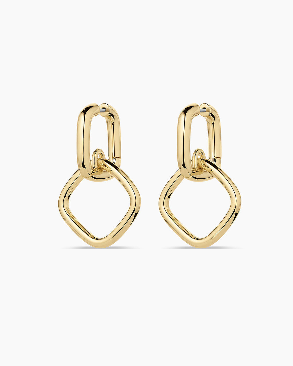 Charlie Drop Hoops || option::18K Gold Plated
