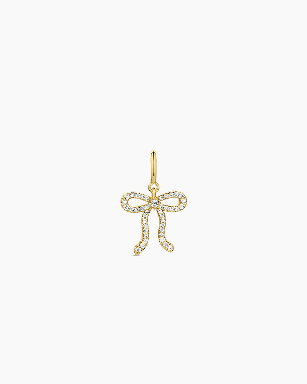 Bow Shimmer Parker Charm || option::18K Gold Plated