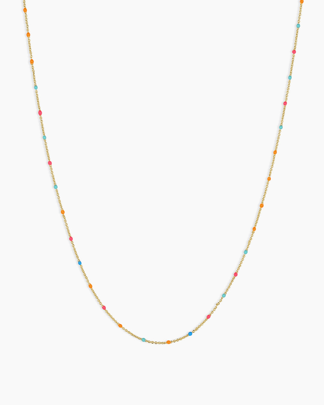Capri Short Necklace || option::18K Gold Plated, Miami