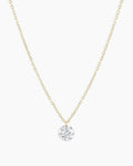 Floating Diamond Statement Necklace || option::18K Solid Gold