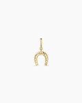 Horseshoe Parker Charm || option::18K Gold Plated