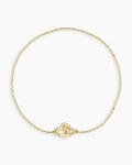 14K Gold Parker Heart Bracelet || option::14K Solid Gold, 6.5 in.