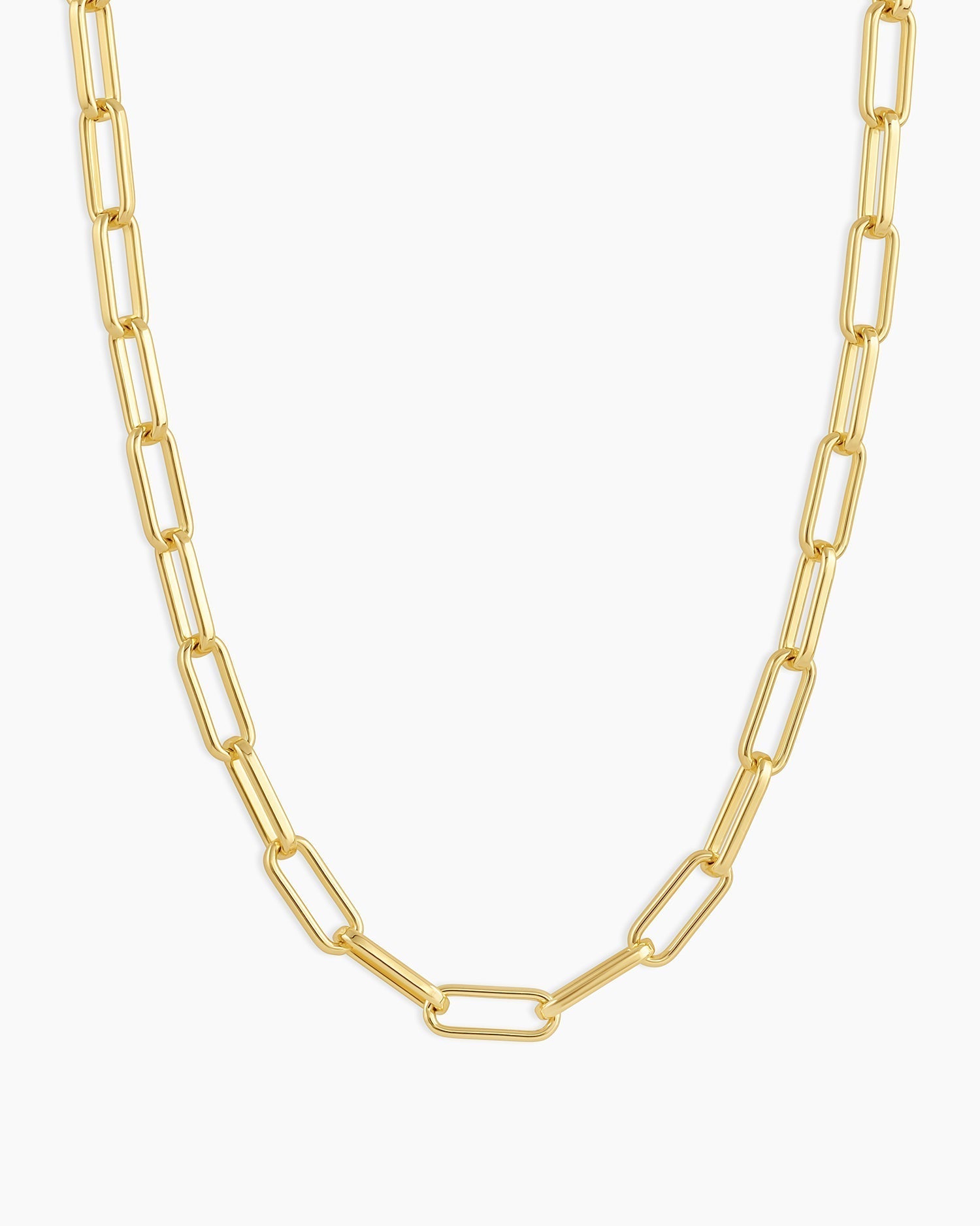 Parker Necklace Paperclip Necklace || option::18 in., 18K Gold Plated