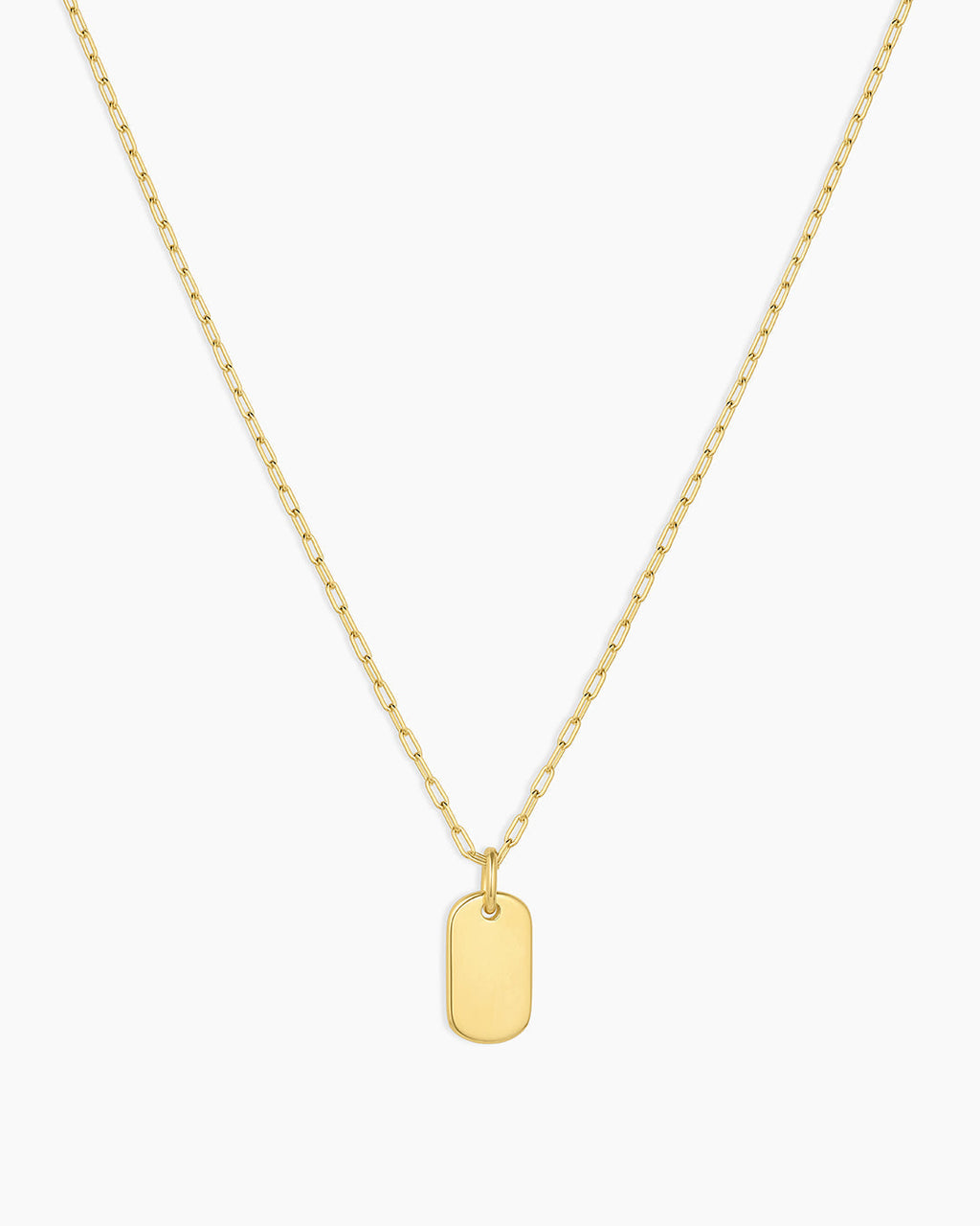 18K Gold Plated engravable Necklace || option::18K Gold Plated