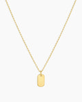 18K Gold Plated engravable Necklace || option::18K Gold Plated