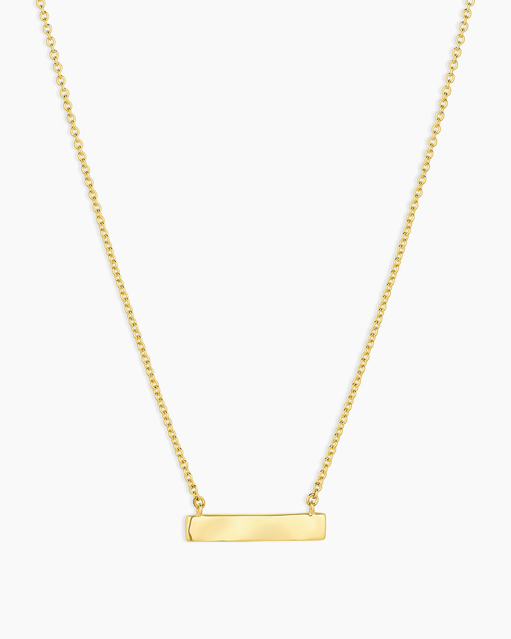 18K Gold Plated engravable Necklace || option::18K Gold Plated