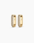 Parker Shimmer Huggies || option::18K Gold Plated