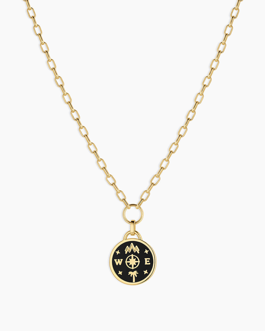 Lose Yourself Coin Necklace || option::18K Gold Plated
