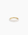 Lou Stacking Ring || option::18K Gold Plated, Eggshell