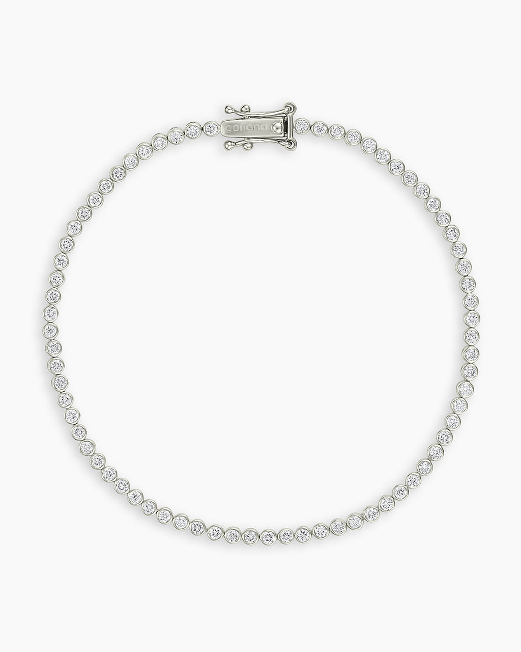 Classic Diamond Tennis Bracelet || option::14K Solid White Gold