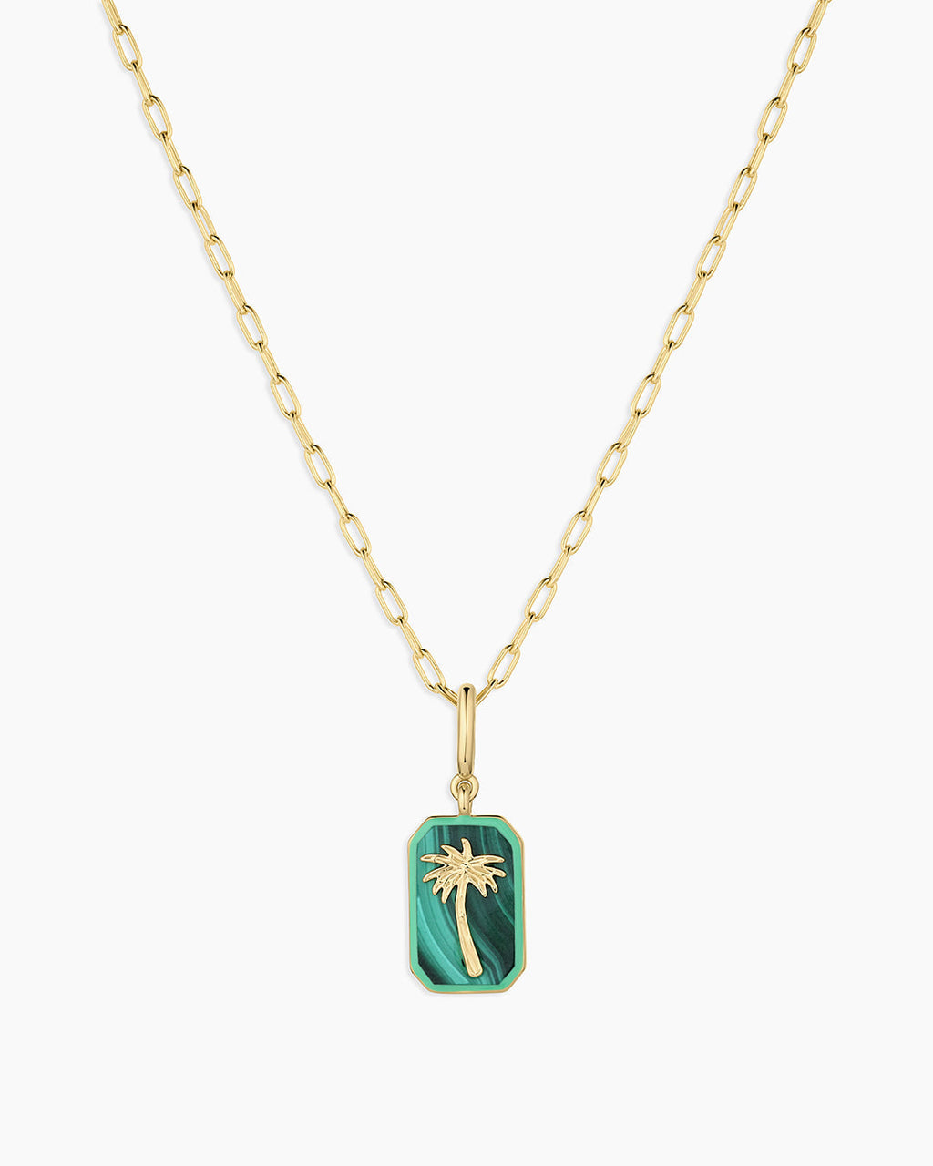 Power Gemstone Parker
 Charm Necklace Travel || option::18K Gold Plated