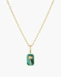 Power Gemstone Parker
 Charm Necklace Travel || option::18K Gold Plated
