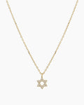 Diamond Star Of David Necklace || option::14K Solid Gold