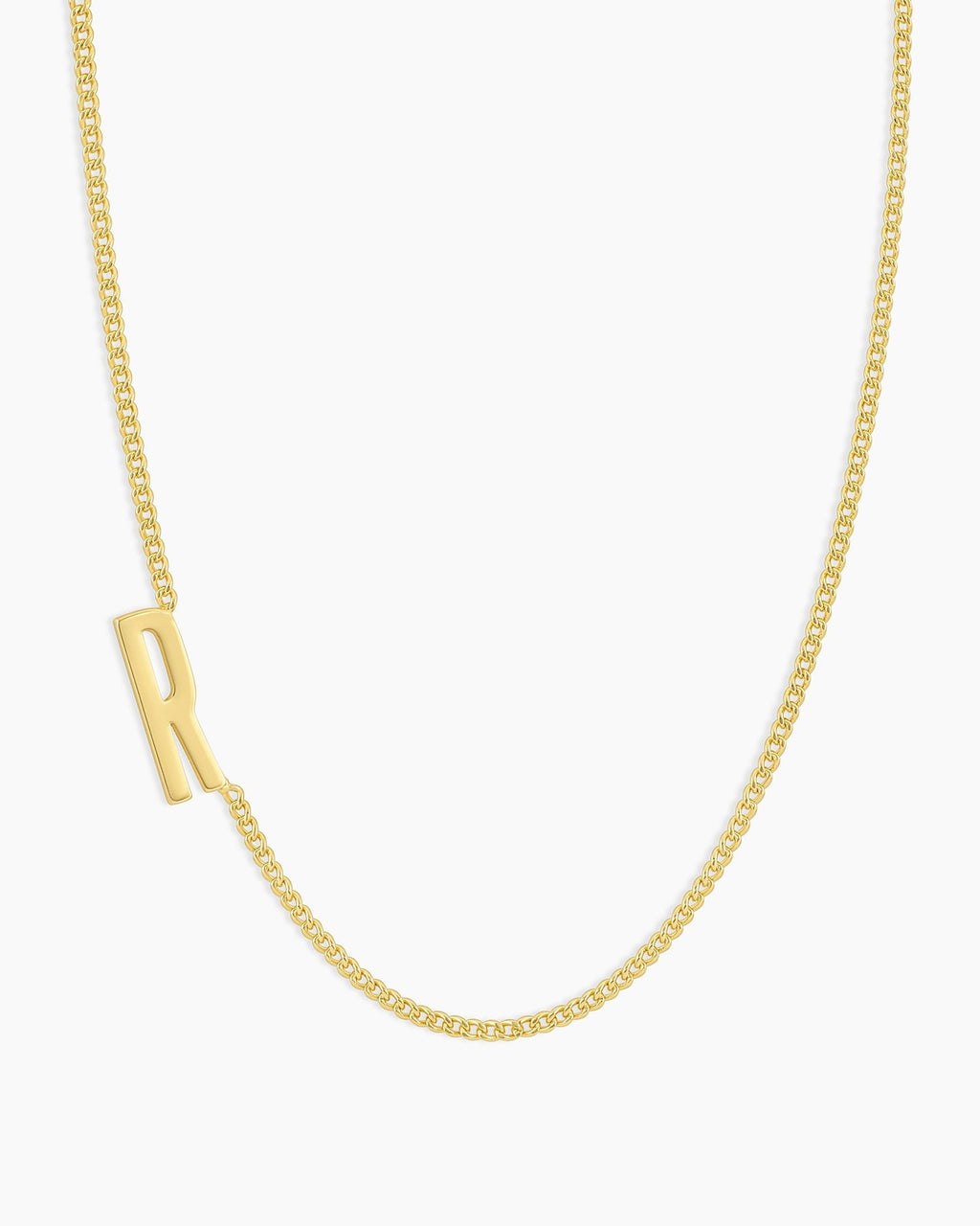 Wilder Alphabet Necklace Alphabet Necklace #R || option::18K Gold Plated, R