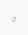 Crew Charm Huggie || option::18K Gold Plated