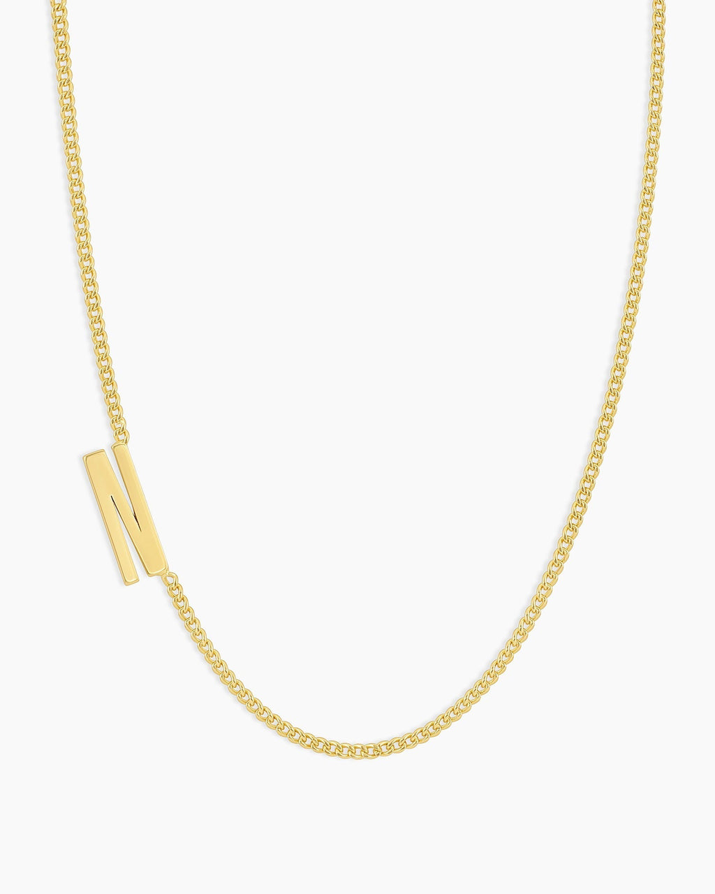 Wilder Alphabet Necklace Alphabet Necklace #N || option::18K Gold Plated, N