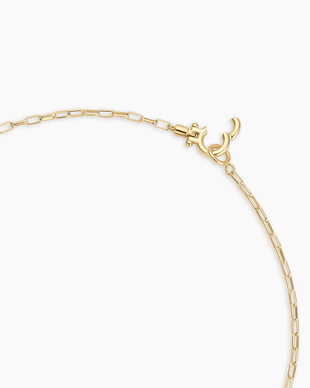Vintage Heart Alphabet Charm Necklace -  O || option::18K Gold Plated, O
