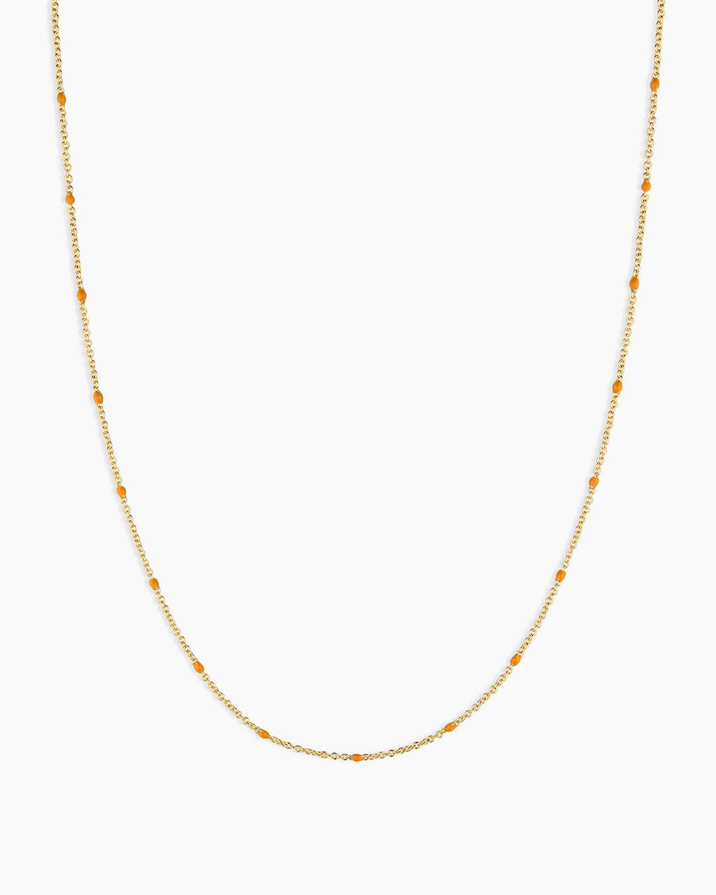 Capri Necklace || option::18K Gold Plated, Orange