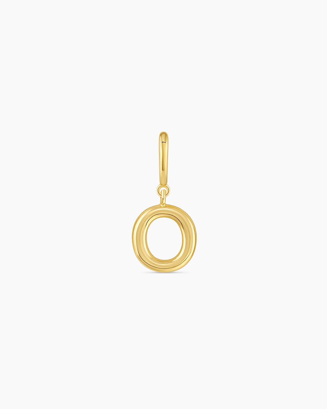 Alphabet Helium Parker Charm #O || option::18K Gold Plated, O