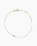 Diamond Star of David Bracelet || option::14K Solid Gold