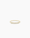 Diamond Row Ring || option::14K Solid Gold