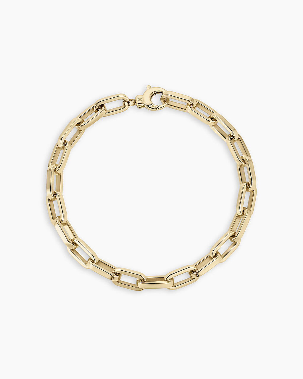 14K Gold Parker Luxe Bracelet || option::14K Solid Gold, 6 7/8 in.