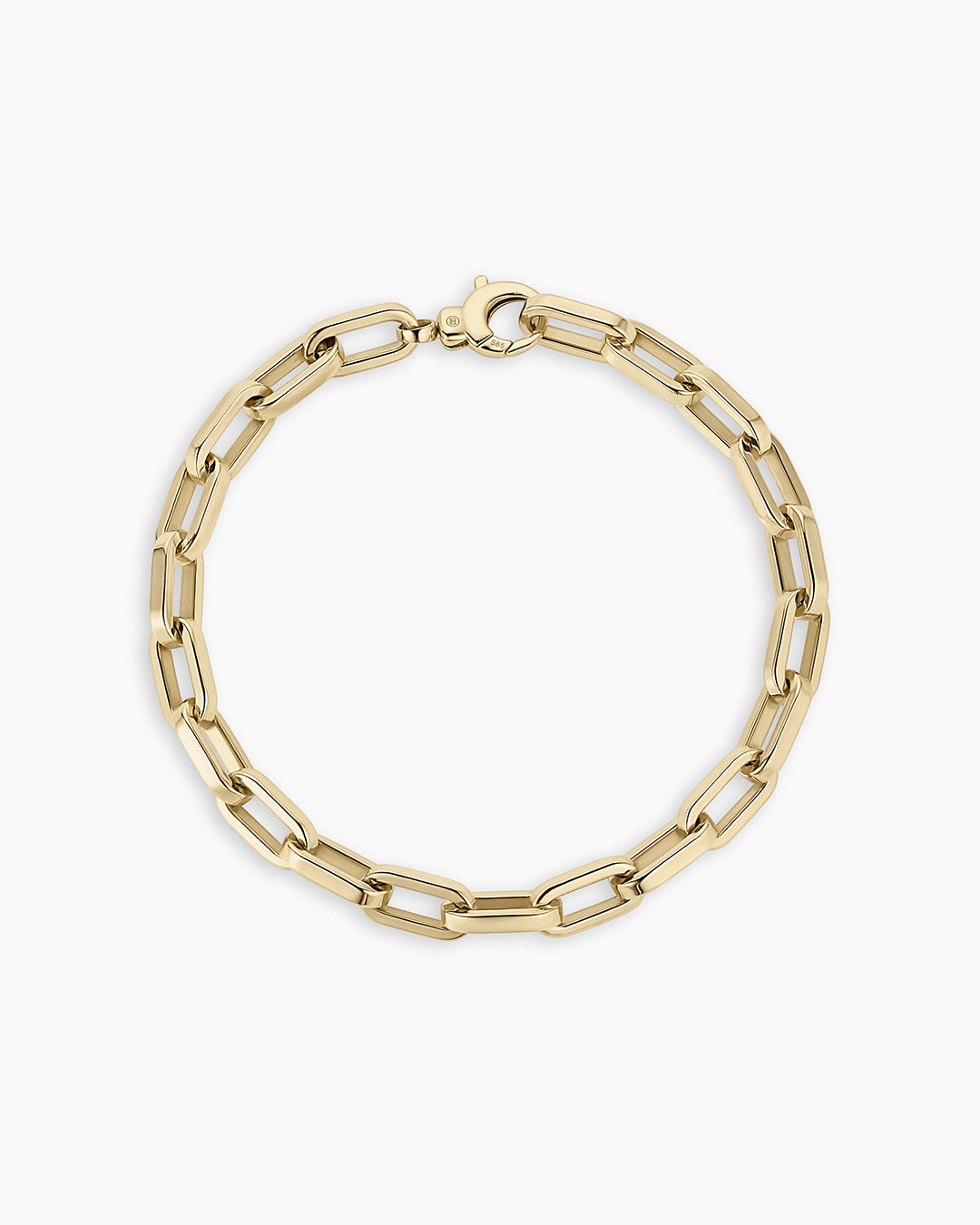 14K Gold Parker Luxe Bracelet || option::14K Solid Gold, 6 7/8 in.