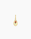 Rose Coin Parker Charm || option::18K Gold Plated
