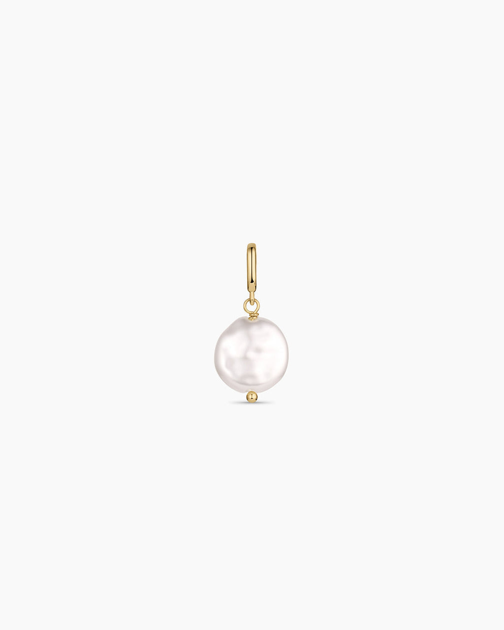 Coin Pearl Parker Charm || option::18K Gold Plated