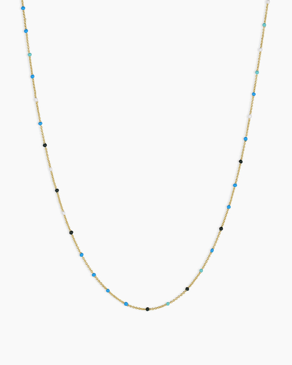 Capri Short Necklace || option::18K Gold Plated, Laguna