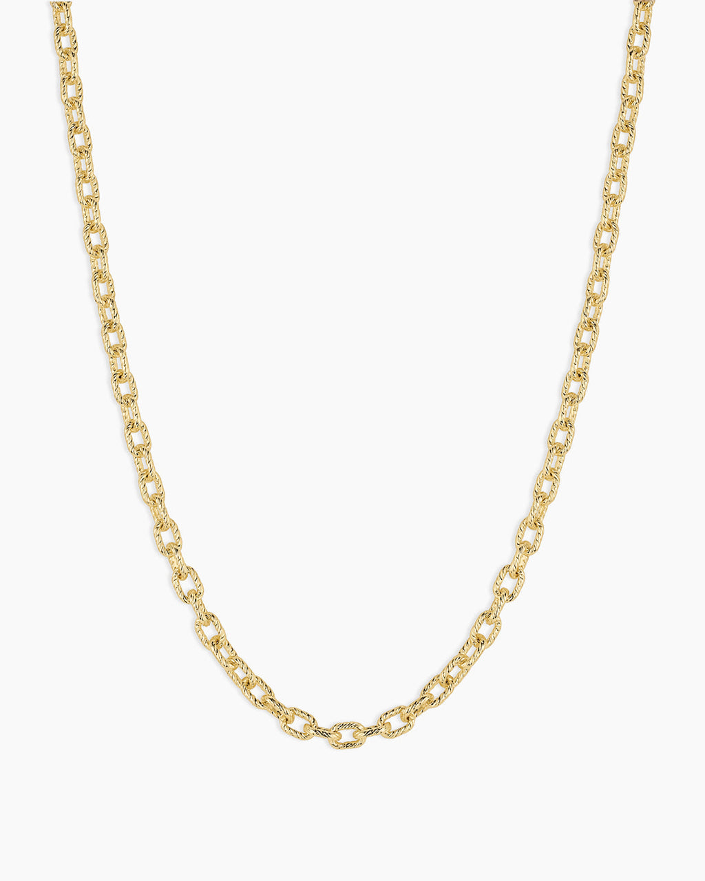 Crew Mini Link Necklace || option::18K Gold Plated