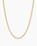 Crew Mini Link Necklace || option::18K Gold Plated