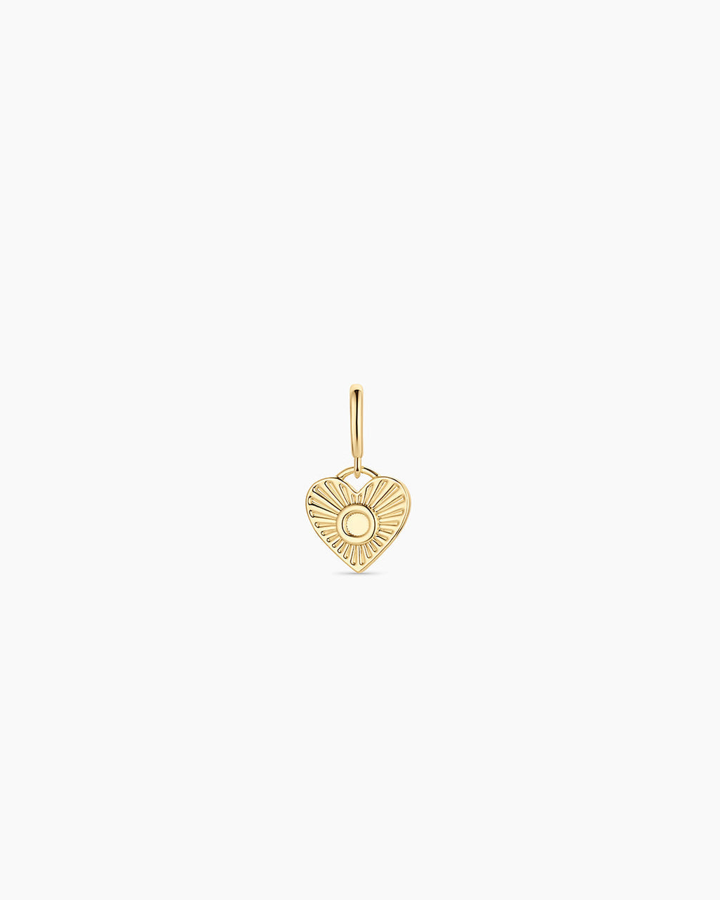 Vintage Heart Alphabet Parker Charm - O || option::18K Gold Plated, O